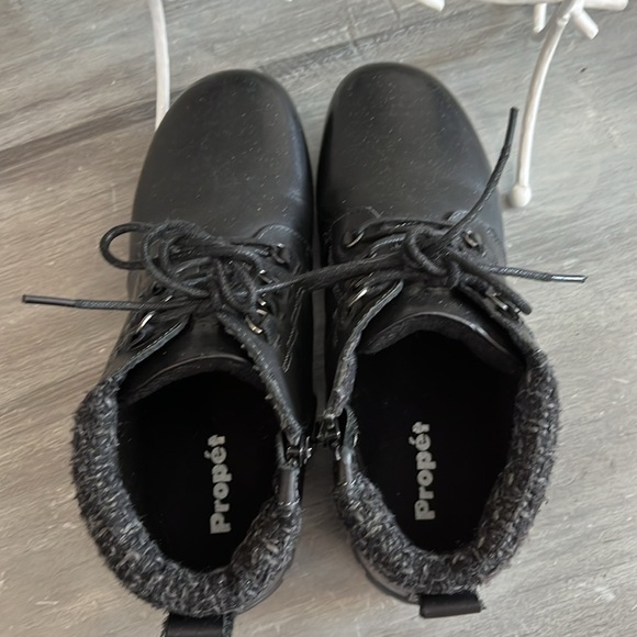 Propet Delaney Women's Leather Black Ankle Boots Size 8 - Picture 4 of 11